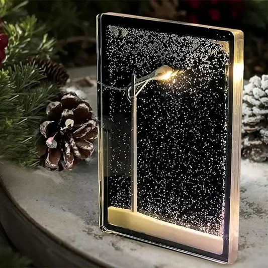 🌟 Romantic Snowy Night Lamp – The Perfect Valentine’s Day Gift! 💝