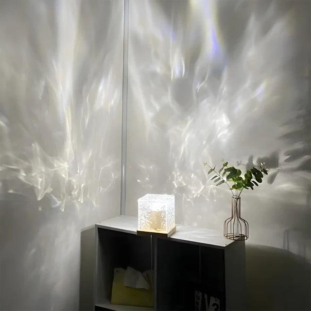 Ocean Glow Night Lamp with Remote 🌊✨| Northern Lights for Room, Lobby, Bathroom