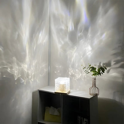 Ocean Glow Night Lamp with Remote 🌊✨| Northern Lights for Room, Lobby, Bathroom