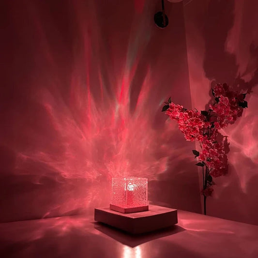 Ocean Glow Night Lamp with Remote 🌊✨| Northern Lights for Room, Lobby, Bathroom