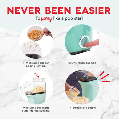PopEase™ – Compact Hot Air Popcorn Maker for Oil-Free Snacking 🍿