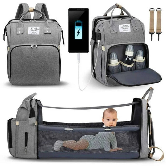 Smart Mommy Diaper Bag with Bassinet 🎒👶