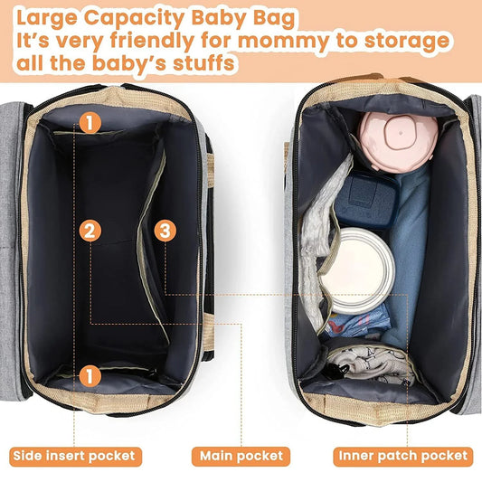 Smart Mommy Diaper Bag with Bassinet 🎒👶