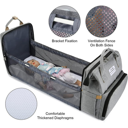 Smart Mommy Diaper Bag with Bassinet 🎒👶