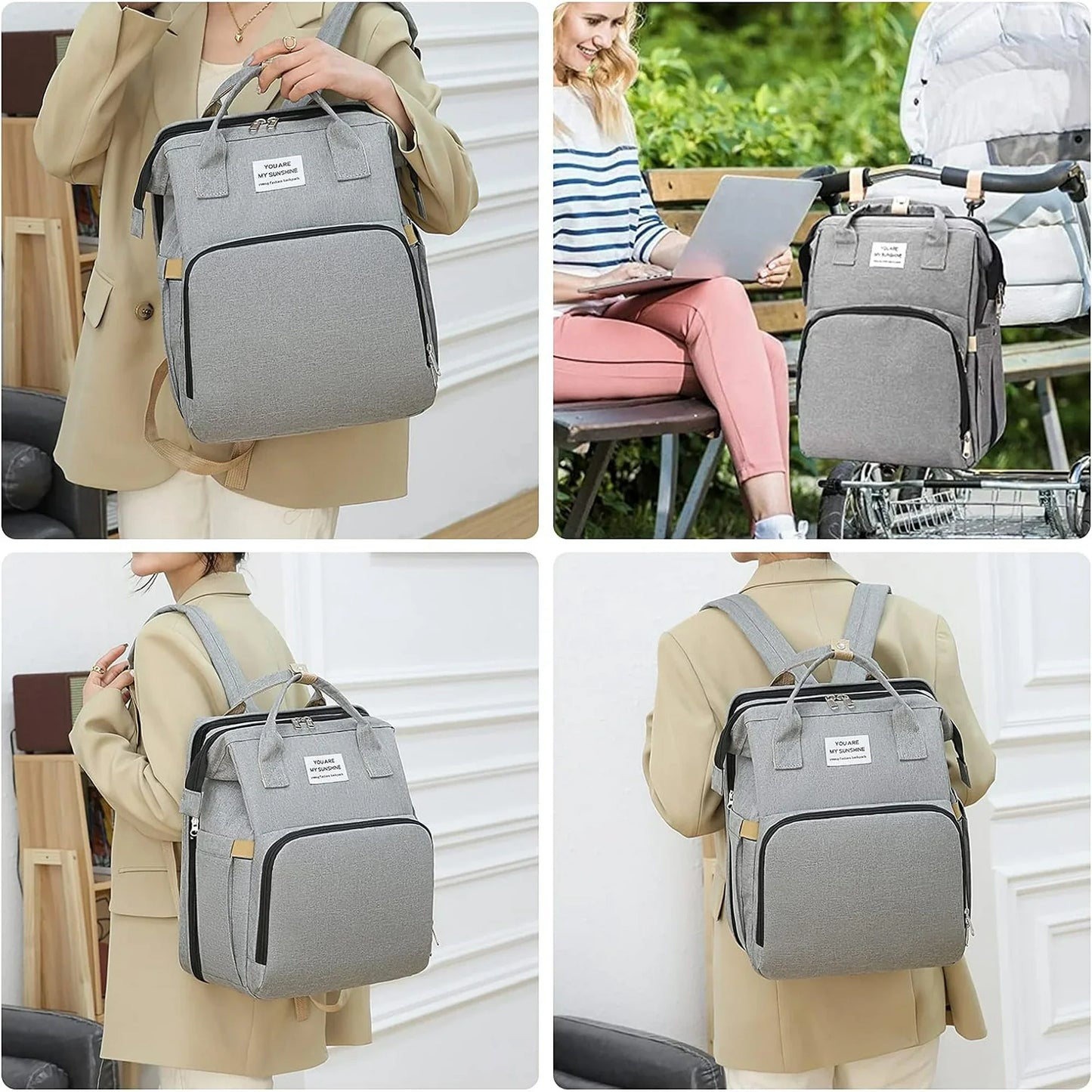 Smart Mommy Diaper Bag with Bassinet 🎒👶