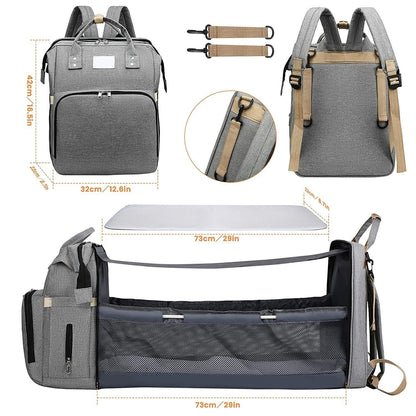 Smart Mommy Diaper Bag with Bassinet 🎒👶