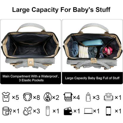 Smart Mommy Diaper Bag with Bassinet 🎒👶