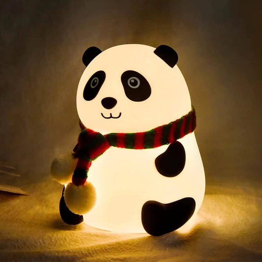 Silicone Panda Night Lamp – Soft, Rechargeable, and Touch-Controlled Lighting