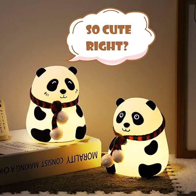 Silicone Panda Night Lamp – Soft, Rechargeable, and Touch-Controlled Lighting