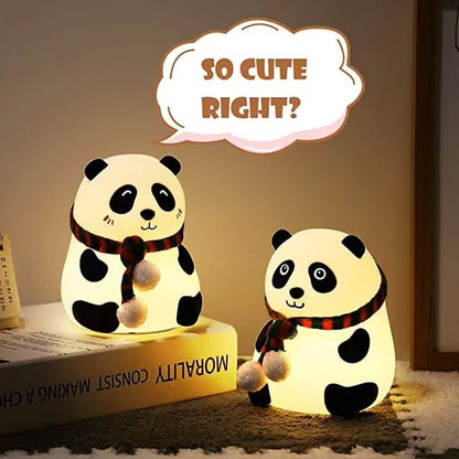 Silicone Panda Night Lamp – Soft, Rechargeable, and Touch-Controlled Lighting