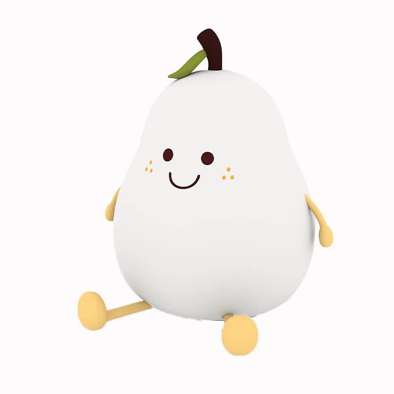 🍐Silicone Pear Lamp ✨ Soft, Rechargeable, and Touch-Controlled Night Light