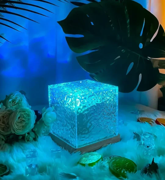 Ocean Glow Night Lamp with Remote 🌊✨| Northern Lights for Room, Lobby, Bathroom
