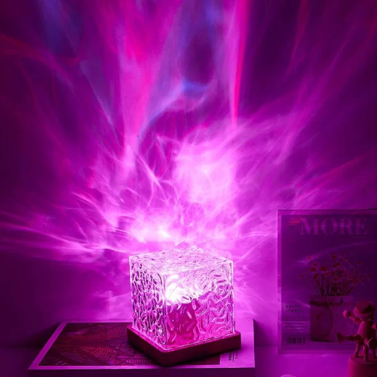 Ocean Glow Night Lamp with Remote 🌊✨| Northern Lights for Room, Lobby, Bathroom