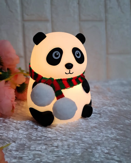 Silicone Panda Night Lamp – Soft, Rechargeable, and Touch-Controlled Lighting