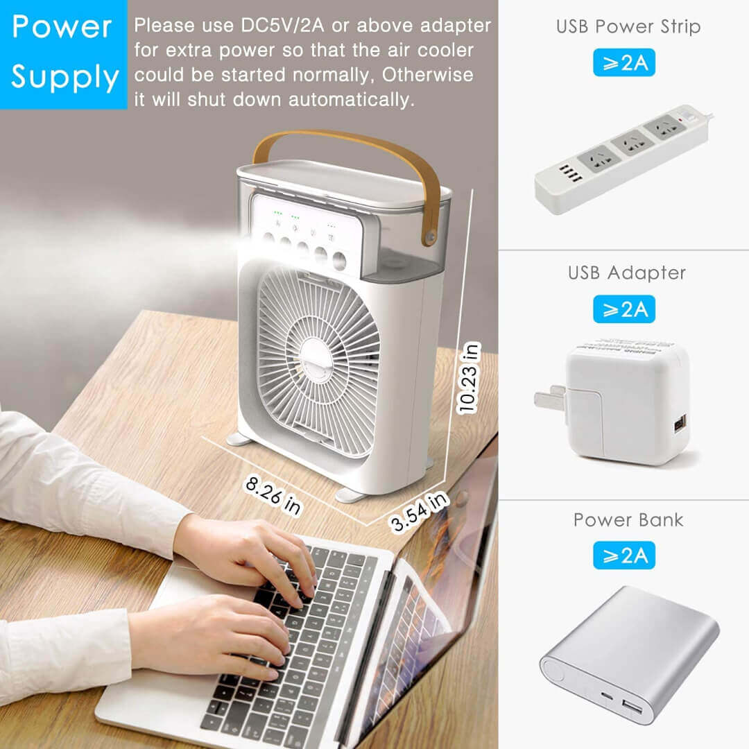 FrostFlow™️- Compact & Powerful Portable Air Cooler ❄️