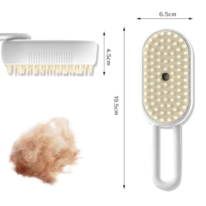 Steam Brush for Pet Hair Grooming, Perfect for Both Cats & Dogs 🐶🐱