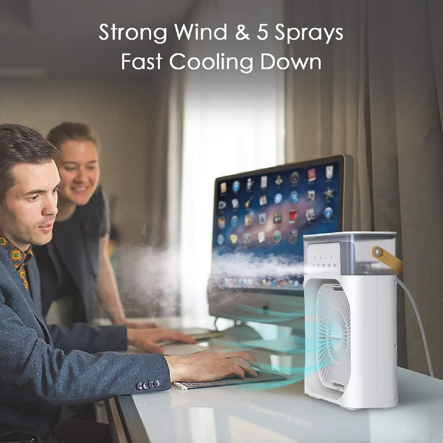 FrostFlow™️- Compact & Powerful Portable Air Cooler ❄️